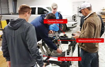 Figure 1: Control Sensor being used at a recent CENTRALIGN ULTRA Expert Training
