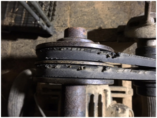 Poor alignment or incorrect installation are the most common causes of abnormal wear of belts and sheaves
