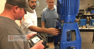 Instructor and Technicians at Rotalign Ultra Vertical Shaft Alignment Training