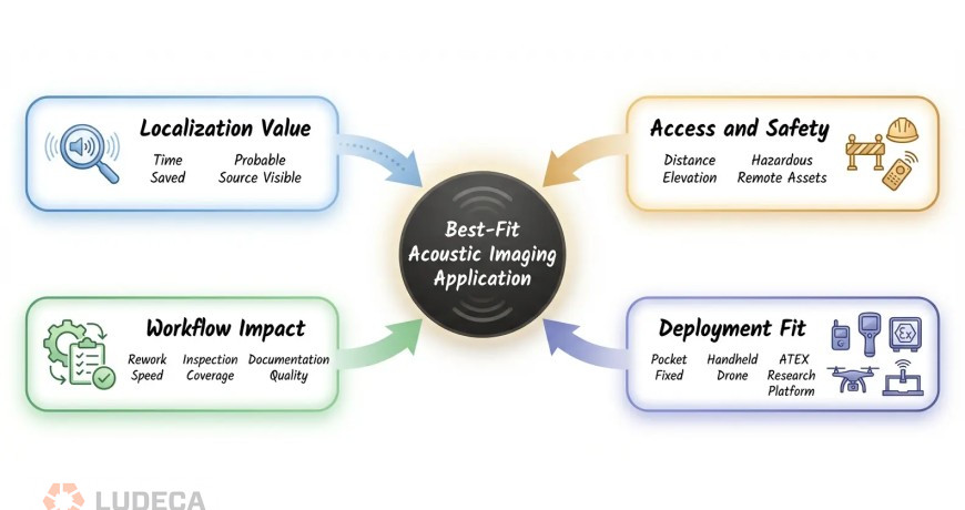 Best fit acoustic imaging application framework