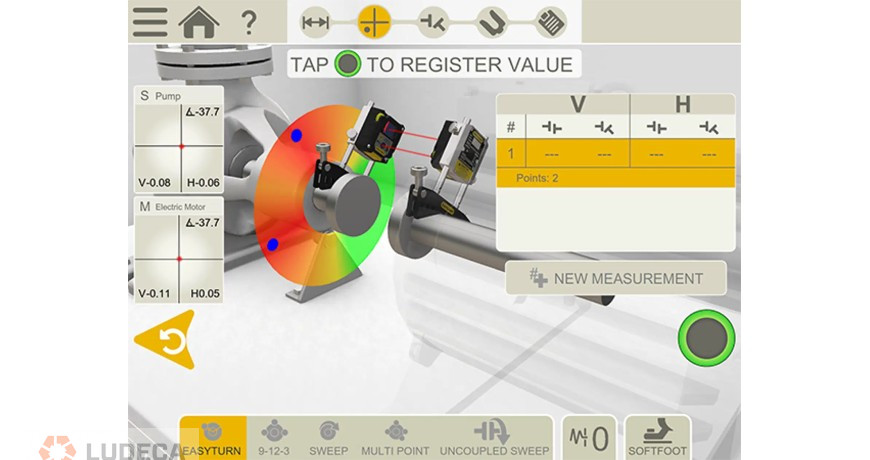horizontal measurement program in XT app